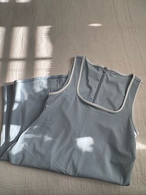 Abercrombie & Fitch Light Blue Tennis Dress with White Trim